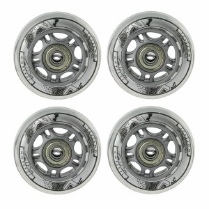 4 kółka Nils 70x24 82A (clear) + łożyska ABEC-7