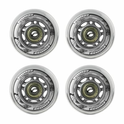4 kółka Nils 64x24 82A (clear) + łożyska ABEC-7