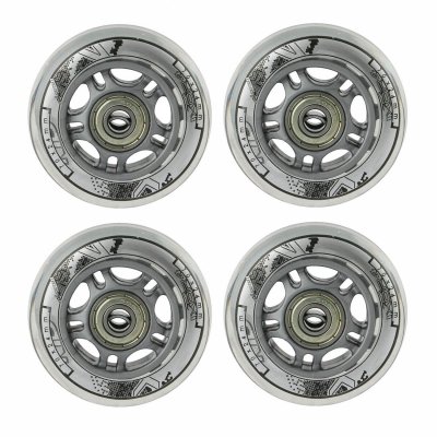 4 kółka Nils 70x24 82A (clear) + łożyska ABEC-7