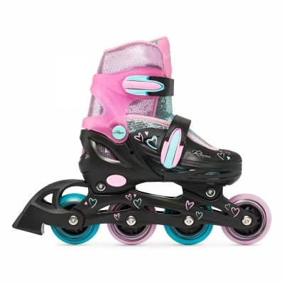 Rolki Raven Loret Glitter Black (świecące kółka)