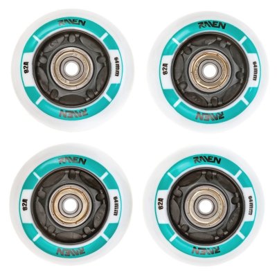4 świecące kółka Raven Helixi Black Mint 72mm z łożyskami