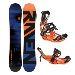 Deska snowboardowa Raven Trench z wiązaniami Raven FT360 (orange)