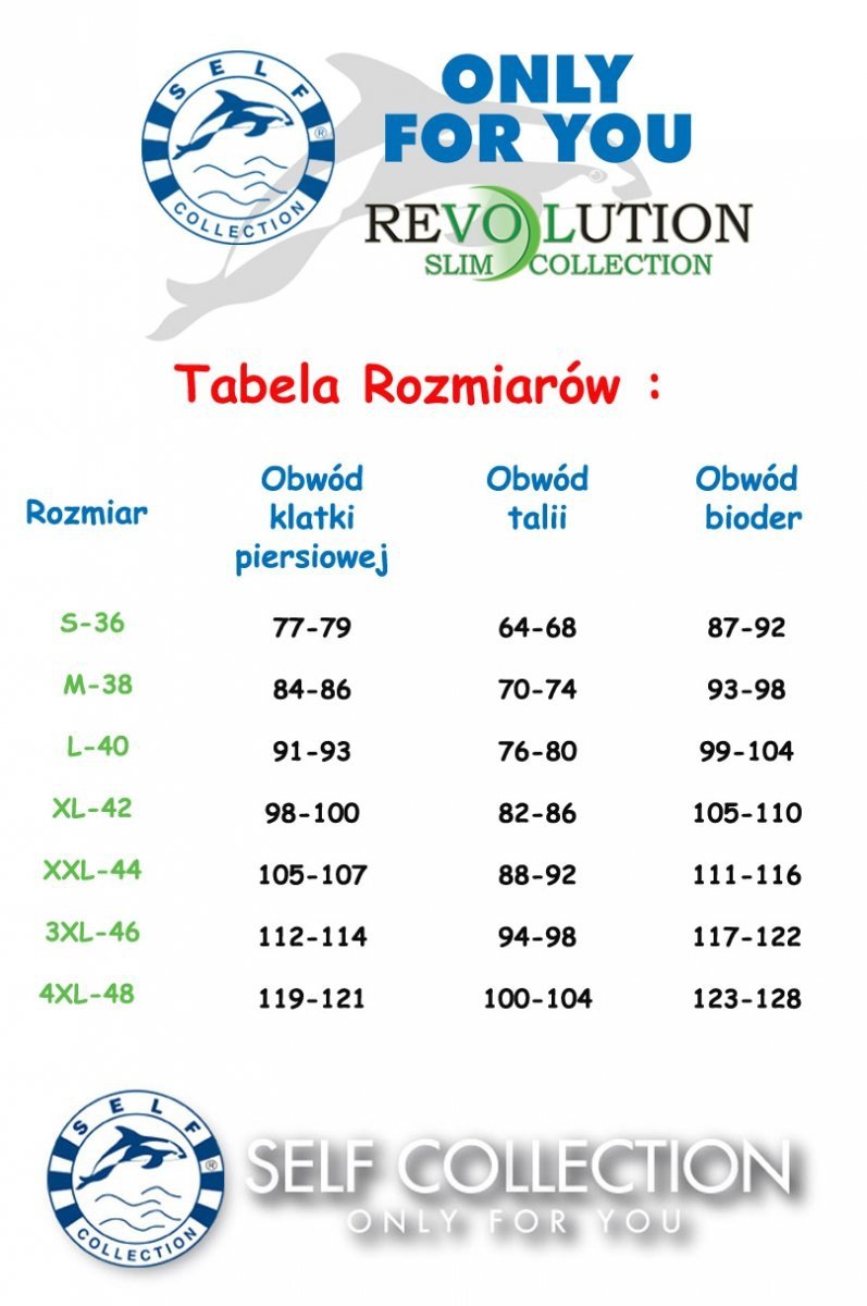 Subtelny Kostium kąpielowy SELF 43G V1 Granat R:
