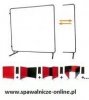 WELDAS-Ekran spawalniczy jednoczęściowy z regulacją COMBOframe 2,4x1,8 m (szer.x wys.) (55-8668, 55-6168) czerwony