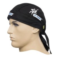 WELDAS-Arc Knight® chusta Doo-Rag, czarna trudnopalna bawełna 23-3611 
