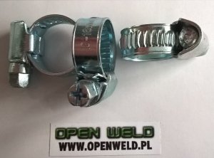 Opaska zaciskowa skręcana na wąż spawalniczy 8-12 mm