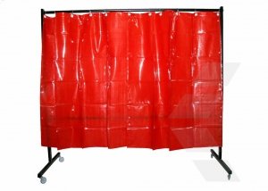 Parawan spawalniczy z kurtynami foliowymi OPEN WELD SOLID 2100x1900 mm