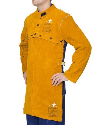 WELDAS-Golden Brown™ skórzana, spawalnicza ochrona ramion i barków (bolerko) z dwoiny bydlęcej 44-2800 