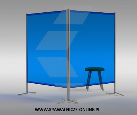PARAWAN OCHRONNY OPEN WELD BASIC Z BEZBARWNĄ KURTYNĄ FOLIOWĄ  1450x1900 mm (szer.x wys.)