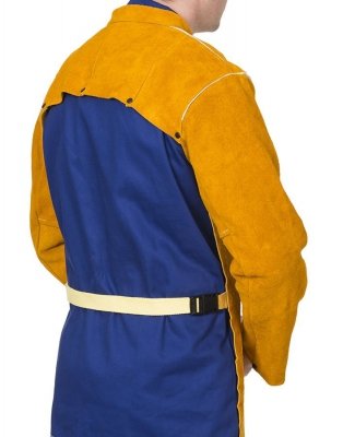WELDAS-Golden Brown™ skórzana, spawalnicza ochrona ramion i barków (bolerko) z dwoiny bydlęcej 44-2800 