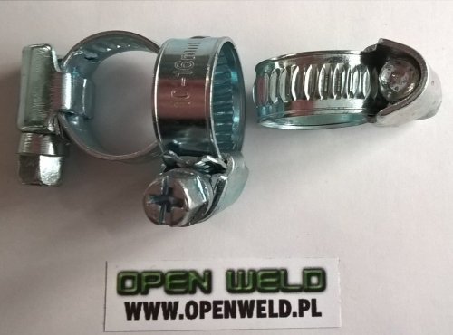Opaska zaciskowa skręcana na wąż spawalniczy 8-12 mm