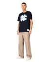 Mitchell & Ness t-shirt NCAA University Of North Carolina Large Logo Tee BMTRINTL1272-UNCNAVY