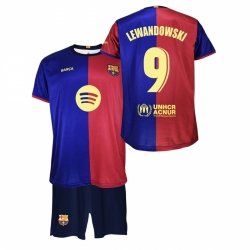 FC Barcelona komplet koszulka spodenki junior Home FCB 2024/25 Lewandowski BB19E-L