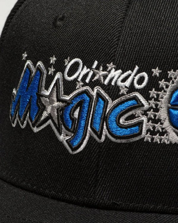 Mitchell &amp; Ness czapka z daszkiem NBA Orlando Magic Team Logo High Crown 6 Panel Classic Red Snapback HHSSINTL102-OMAYYPPPBLCK