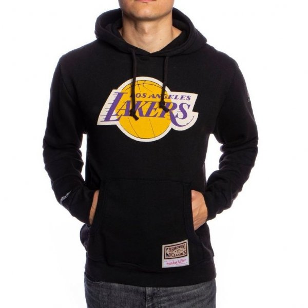 Mitchell &amp; Ness bluza NBA Los Angeles Lakers Team Logo Hoody HDSSINTL1267-LALBLCK