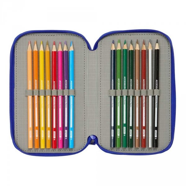 Real Madryt piórnik z wyposażeniem triple filled pencil case 37 pcs 412624857