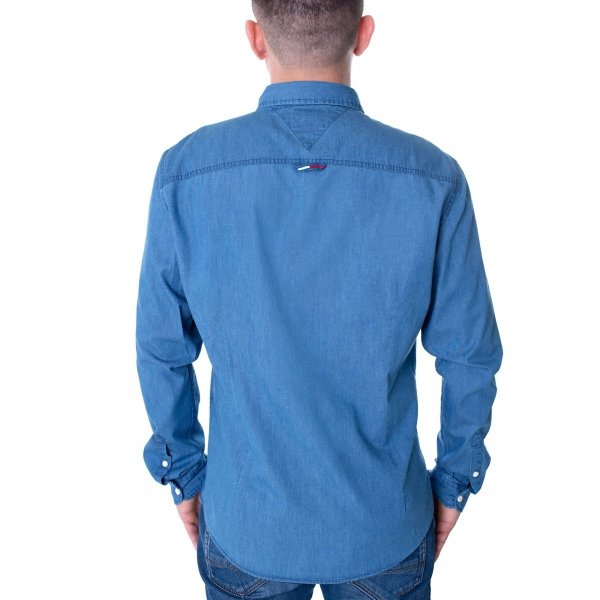 Tommy Jeans Koszula męska Tjm Cotton Denim Shirt Indigo DM0DM06562-447