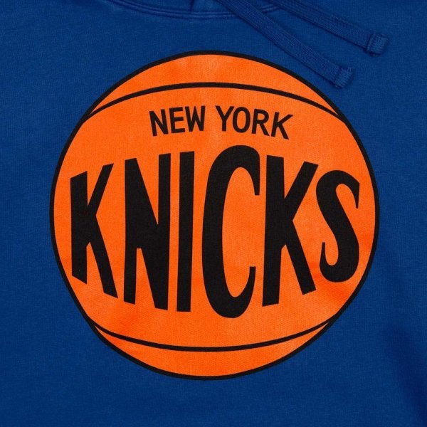 Mitchell &amp; Ness bluza NBA New York Knicks Team Logo Hoody HDSSINTL1267-NYKROYA
