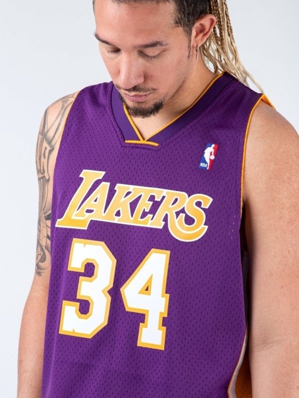 Mitchell &amp; Ness koszulka męska Los Angeles Lakers NBA Swingman Jersey Lakers 99-00 Shaquille O`Neal SMJYGS18447-LALPURP99SON