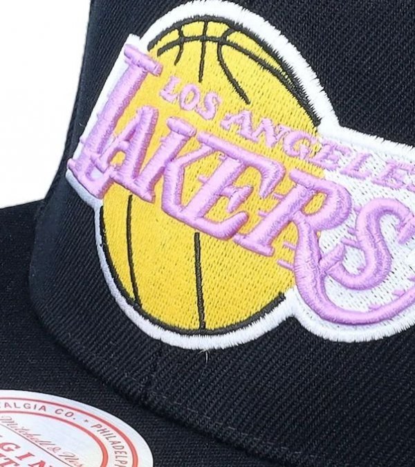 Mitchell &amp; Ness czapka z daszkiem NBA Los Angeles Lakers Top Spot Snapback Hwc Lakers HHSS2976-LALYYPPPBLCK