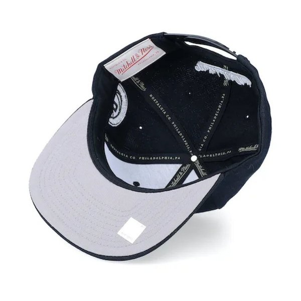 Mitchell &amp; Ness czapka z daszkiem bejsbolówka NBA Brooklyn Nets Team Script 2.0 Snapback Nets HHSS3280-BNEYYPPPBLCK