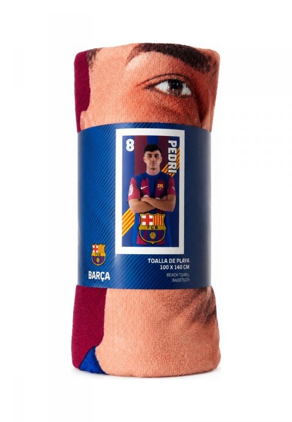 FC Barcelona ręcznik plażowy Pedri mikrofibra 100X180 120010