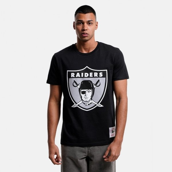 Mitchell &amp; Ness t-shirt NFL Team Logo Tee Oakland Raiders BMTRINTL1053-ORABLCKT