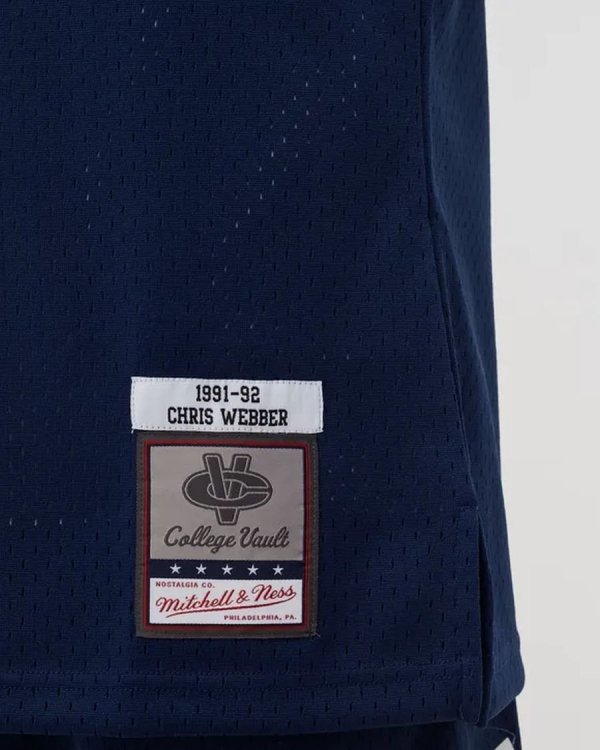 Mitchell &amp; Ness koszulka męska NCAA Swingman Road Jersey Michigan1991 Chris Webber SMJY4437-UMI91CWEASBL