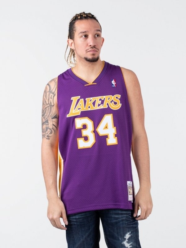 Mitchell &amp; Ness koszulka męska Los Angeles Lakers NBA Swingman Jersey Lakers 99-00 Shaquille O`Neal SMJYGS18447-LALPURP99SON
