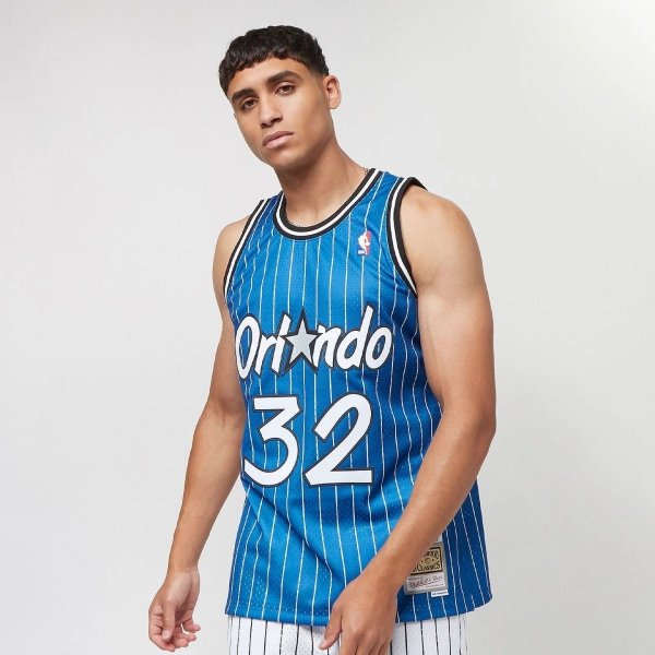 Mitchell &amp; Ness koszulka męska Orlando Magic NBA Swingman Road Jersey Magic 94 Shaquille O'Neal SMJYGS18193-OMAROYA94SON