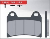 BRENTA KLOCKI HAMULCOWE KH244 SPIEK METALICZNY (ZŁOTE) (FT 4093) 
