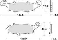 TRW klocki hamulcowe tył Kawasaki ZR-7 750 S (01-03) 