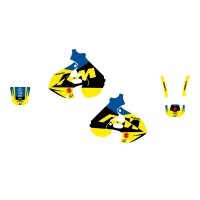 BLACKBIRD NAKLEJEK (OKLEIN) SUZUKI RM 125/250 96-00 DREAM 5 KOLOR NIEBIESKI ŻÓŁTY CZARNY 