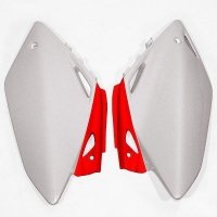 UFO BOCZKI TYLNE HONDA CRF 450R '05-'06 KOLOR OEM (BIAŁY/CZERWONY) 