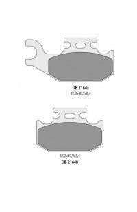 Delta Braking klocki hamulcowe prawy przód Suzuki LT-A 400 F Kingquad 4x4 08-15 