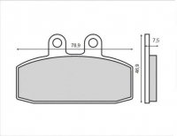 Brenta klocki hamulcowe (metaliczne) przód Honda NSR 125 (91-04) 