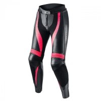 SPODNIE SKÓRZANE REBELHORN REBEL LADY BLACK/PINK D32 