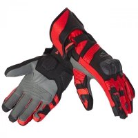 RĘKAWICE MOTOCYKLOWE REBELHORN FIGHTER BLACK, FLUO RED XXL 