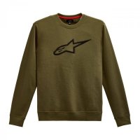BLUZA ALPINESTARS AGELESS CREW MILITARY GREEN/BLACK XL 