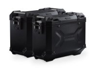 ZESTAW KUFRÓW BOCZNYCH TRAX ADV I STELAŻY SW-MOTECH KAWA VERSYS 1000/1000 S (18-) BLACK 45/45L 