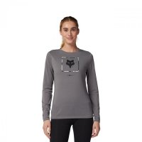 KOSZULKA Z DŁUGIM RĘKAWEM FOX LADY ATLAS TECH PEWTER S 