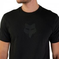 T-SHIRT FOX HEAD BLACK/BLACK S 