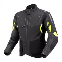 KURTKA MOTOCYKLOWA TEKSTYLNA REBELHORN HIKER 4 BLACK ANTHRACITE FLUO YELLOW 4XL 