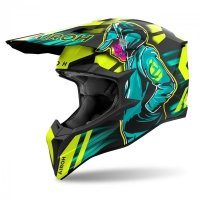 KASK AIROH WRAAAP CYBER YELLOW MATT XXS 