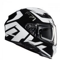 KASK HJC F71 BARD BLACK/WHITE L 