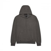 BLUZA Z KAPTUREM FOX WORDMARK OVERSIZED FLEECE PO PEWTER S 