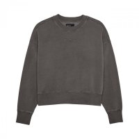 BLUZA FOX LADY WORDMARK OVERSIZED FLEECE CREW PEWTER M 