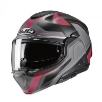 KASK MOTOCYKLOWY HJC F100 BIOS PINK GREY M 