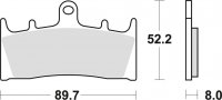 TRW klocki hamulcowe przód Kawasaki ZRX - C, S 1200 (01-04) 