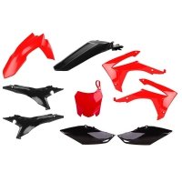 POLISPORT KOMPLET PLASTIKÓW HONDA CRF 250R '14-'17; CRF 450R '13-'16 KOLOR CZERWONO CZARNY 